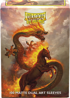 100 Dragon Shield Art: Fire Horse (10)