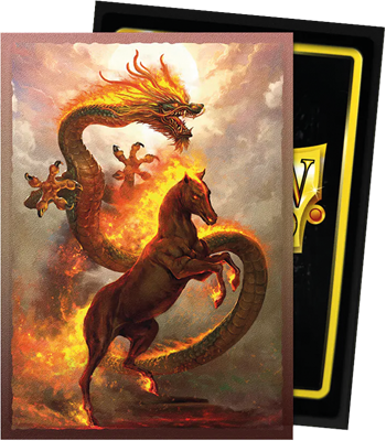 100 Dragon Shield Art: Fire Horse (10)