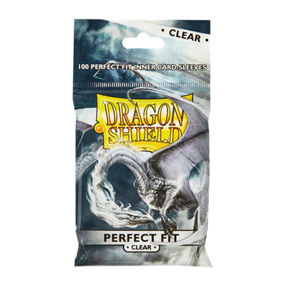 100 Dragon Shield Perfect Fit : Clear/Clear (15)