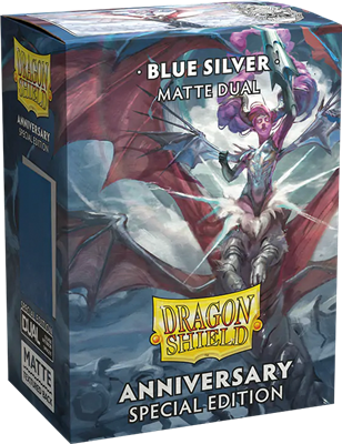100 Dragon Shield Matte : Cobalt & Silver (10) 100 Dragon Shield Matte : Cobalt & Silver (10)