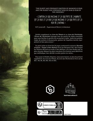 Cthulhu origines : Ecran de jeu