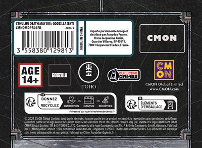 Cthulhu Death May Die : Godzilla (Ext) Cthulhu Death May Die : Godzilla (Ext)