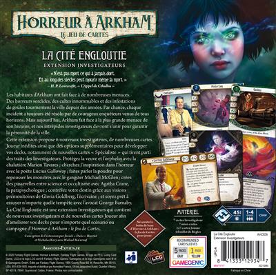 Arkham JCE : La Cité Engloutie (Investigateurs) Arkham JCE : La Cité Engloutie (Investigateurs)