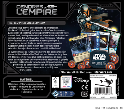 SWU : Cendres de l'Empire Boîte AP FR