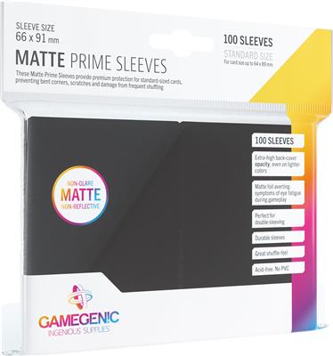 GG : 100 Sleeves Matte Prime Black