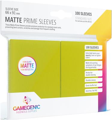 GG : 100 Sleeves Matte Prime Lime