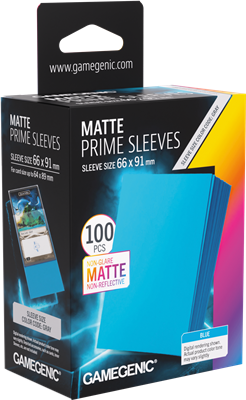 GG : Matte Prime Sleeves Blue 66x91