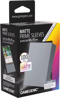 GG : 100 Sleeves Matte Prime Dark Gray