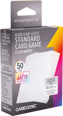 GG : Board Game Sleeves Standard Card Clear Matte