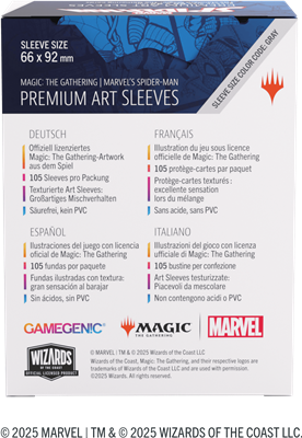 GG : MTG SPM Premium Art Sleeves - Spider-Man GG : MTG SPM Premium Art Sleeves - Spider-Man