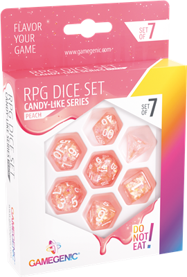 Candy-like Series -Peach- Set de 7 Dés JDR Candy-like Series -Peach- Set de 7 Dés JDR