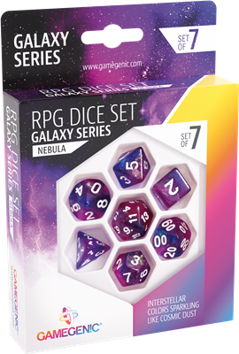 Galaxy Series -Nebula- Set de 7 Dés JDR