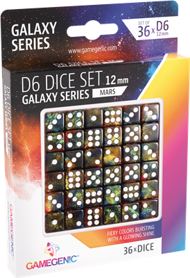 Galaxy Series -Mars- Set de 36 Dés de 6 - 12mm