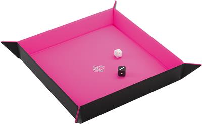 GG : Magnetic Dice Tray Square Black/Pink