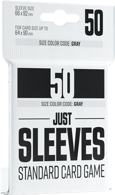 GG : 50 Just Sleeves - Standard Card Game Black