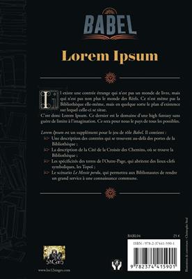 Babel : Lorem Ipsum Babel : Lorem Ipsum