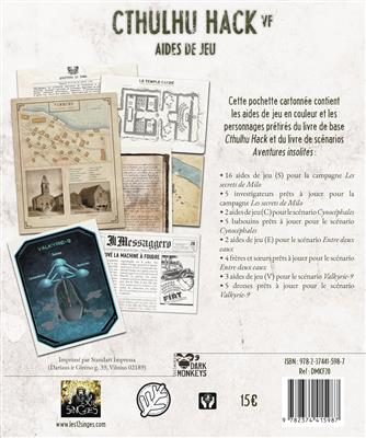 Cthulhu Hack - Pochette Aides de jeu  Cthulhu Hack - Pochette Aides de jeu