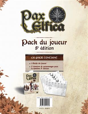 Pax Elfica : Pack Joueur (5e édition)