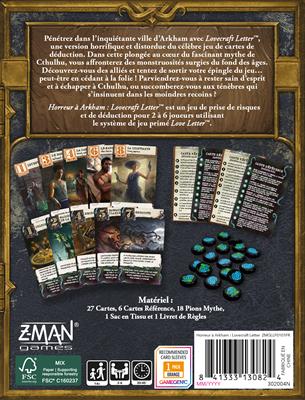 Horr. Arkham Lovecraft Letter – Un jeu Love Letter Horr. Arkham Lovecraft Letter – Un jeu Love Letter